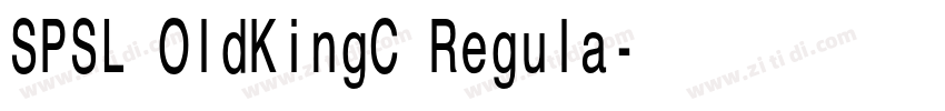SPSL OldKingC Regula字体转换